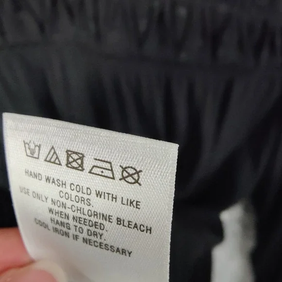 Meadow Rue Anthro Black Long Sleeve Witchy Coquette Goth Top Womens Medium Sheer - Picture 8 of 11